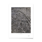 Paris City Map // Framed Print (16"L x 20"H)