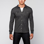 Button-Up Western Knit // Navy (XL)