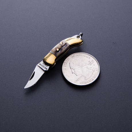 Miniature Folding Knife // Stag Handle