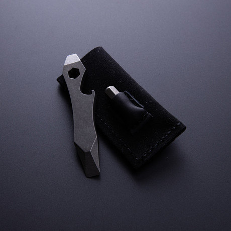 Pocket Tool Bottle + Can Opener // Leather Pocket + Bit