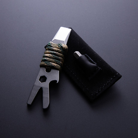 Pocket Tool Crocodile // Leather Pocket + Bit