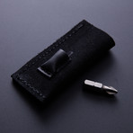 Pocket Tool Crocodile // Leather Pocket + Bit