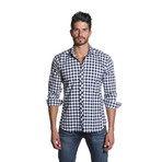 OTT Button-Up Shirt // Blue + White Check (XL)