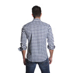 OTT Button-Up Shirt // Blue + White Check (XL)
