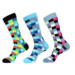 Multi Checkered Socks // Pack of 3