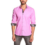 Jared Lang // THOMAS Button-Up Shirt // Muted Fuschia (L)