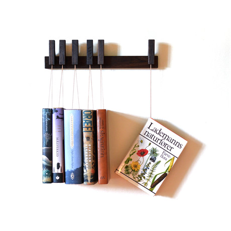 Mini Book Rack // Fumed Oak