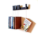 Mini Book Rack // Fumed Oak