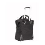 Contempo Foldable 2 Wheeled Fashion Tote // 18in (Black)