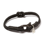 Blackened Stainless Steel D-Shackle Cuff // Black