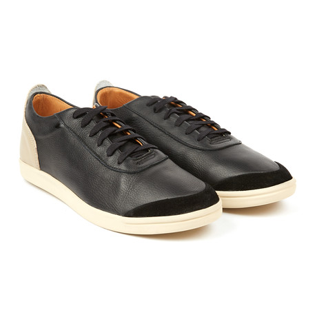 Quell Leather + Suede Sneaker //Black + Sand (US: 8)