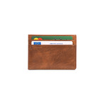 The Compact 4 Card Wallet (Chestnut Brown)