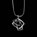 Bilbao Three Square Angular Pendant