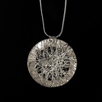 Egyptian Zamalek Encased Criss Cross Circle Pendant