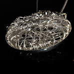 Egyptian Zamalek Encased Criss Cross Circle Pendant