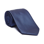 Silk Tie // Navy Pincheck