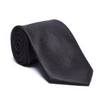 Bertigo // Silk Tie // Black Micro Check