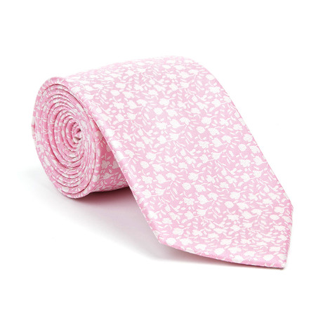 Silk Tie // Pink Floral