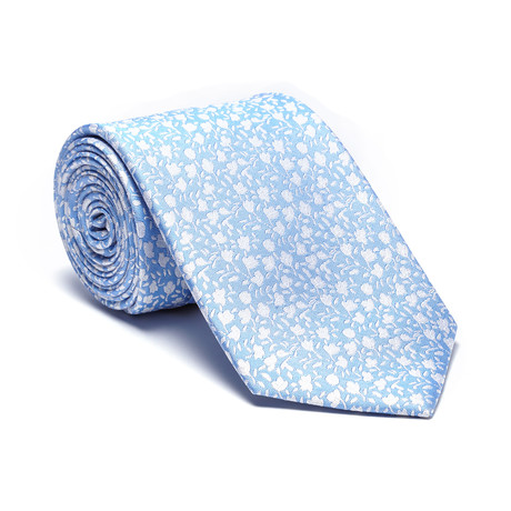 Silk Tie // Light Blue Floral