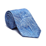 Silk Tie // Navy Paisley