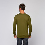 Mushroom Long-Sleeve Tee // Olive (XL)