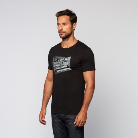Music Synthesizer Tee // Black (S)
