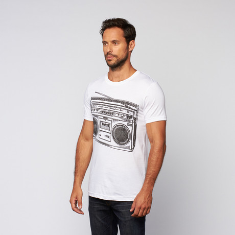 Boombox Tee // White (S)