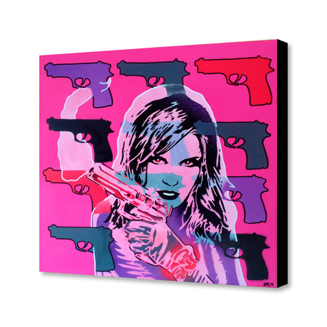 Revolver Pinks (18"L x 18"H x 0.75"D)