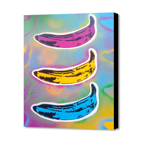 Banana Goes Pop (16"L x 20"H x 0.75"D)