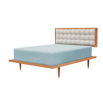Turner Queen Bed Frame // Cherry (White)