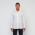 Linen Button Up Dress Shirt // White (3XL)