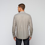 Button Down Dress Shirt // Grey (L)