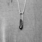 Crystal Point Pendant (Black)