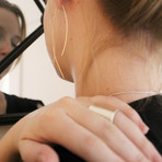 Linear Ombre Earrings (Sterling Silver)