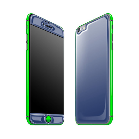 Glow Gel Combo // Navy + Neon Green // iPhone 6/6S (iPhone 5/5S)
