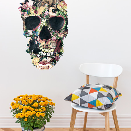 Vintage Skull (19"W x 25"H)