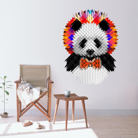 Geometric Panda (21"W x 28"H)