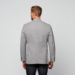 Cotton Modern Fit Blazer // Black + White Check (L)