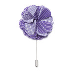 Lapel Pin // Purple Polka Dot