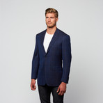 Modern Fit Blazer // French Blue Plaid (US: 56R)