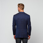 Modern Fit Blazer // French Blue Plaid (US: 56R)