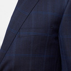 Modern Fit Blazer // French Blue Plaid (US: 56R)