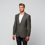 Mattarazi Uomo // Milano Modern Fit Blazer // Textured Medium Grey (US: 50R)