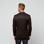 Mattarazi Uomo // Modern Fit Blazer // Black Linen (US: 50S)