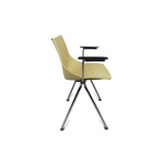 Shell Indoor Chair with Armrest // Set of 2 (Beige)