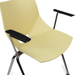 Shell Indoor Chair with Armrest // Set of 2 (Beige)