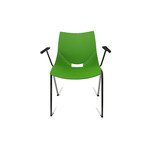 Shell Indoor Chair with Armrest // Set of 2 (Beige)