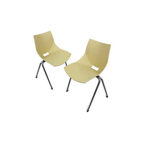 Shell Outdoor Chair // Set of 2 (Beige)