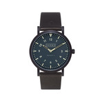 Morecambe // Black Leather Strap