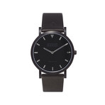 Falmouth // Black Leather Strap